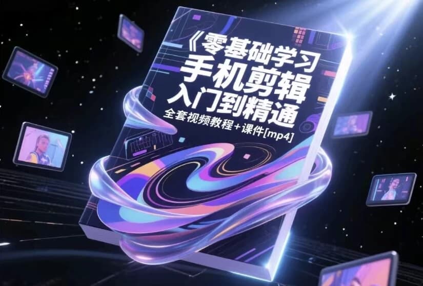 零基础学习手机剪辑入门到精通视频课-123资源库-软件资源分享-素材分享-资源分享网站