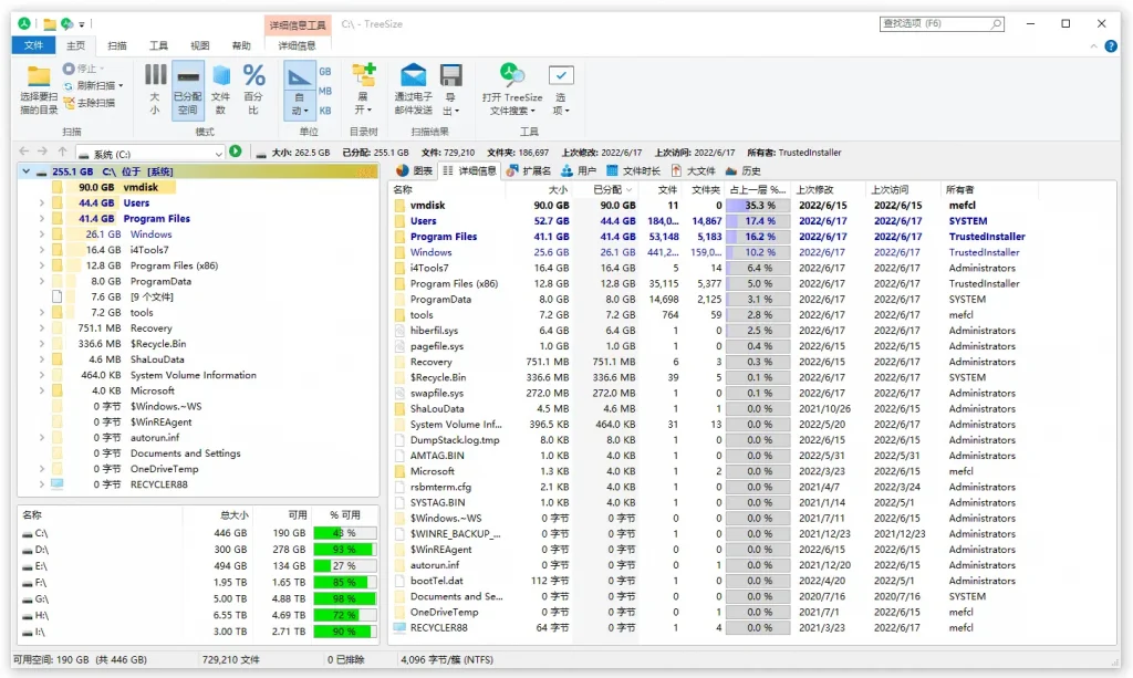 磁盘空间分析管理工具 | TreeSize（v9.5.1.2105）-123资源库-软件资源分享-素材分享-资源分享网站